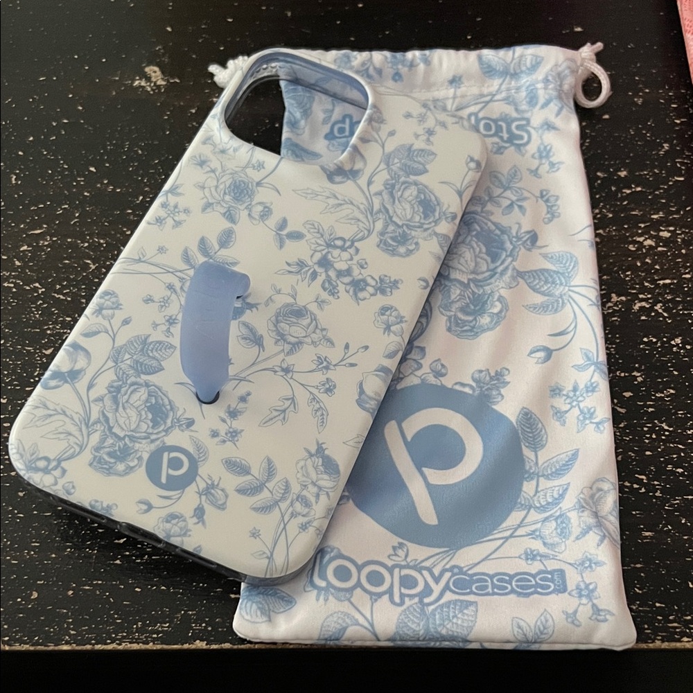 Brand new Loopy Case Blue Floral Phone Case 13 pro max